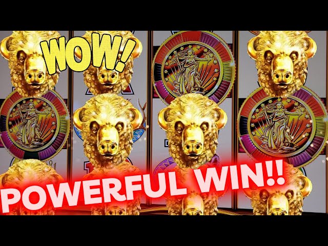 OMG I WON PROGRESSIVE JACKPOT On Buffalo Gold Slot Machine