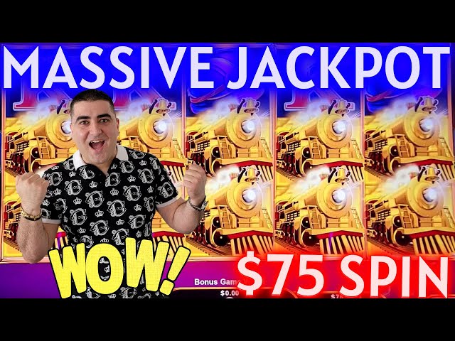 One Of My BIGGEST HANDPAY JACKPOTS Ever On High Limit All Aboard Slot Machine