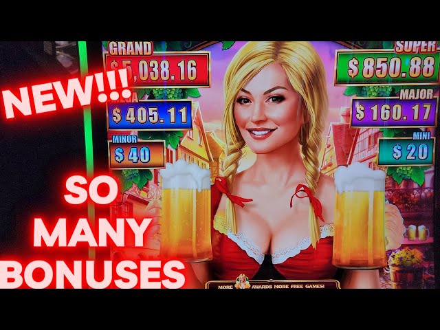 So Many Bonuses On BRAND NEW Slot Machine