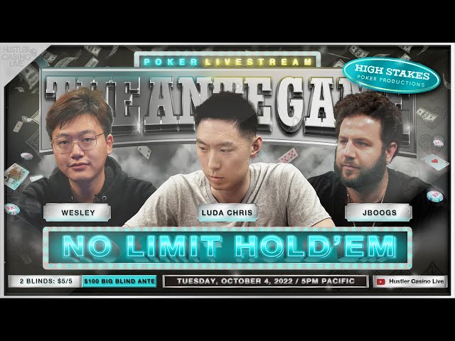 WESLEY BUYS IN $1 MILLION! Luda Chris, Wesley, JBoogs, Eli – $5/5/100 Ante Game – Commentary by DGAF