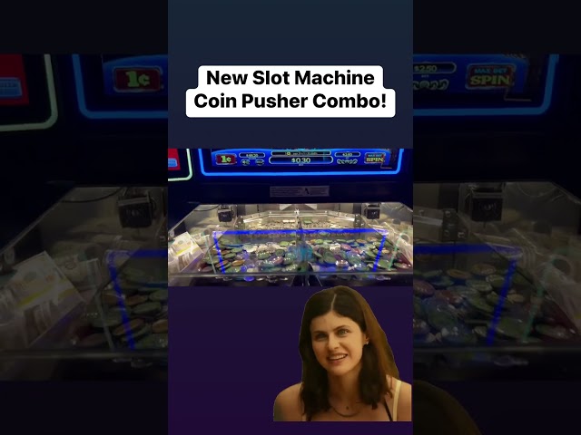 Coin Pusher? Slot Machine? Both?! #staceyshighlimitslots #viral #shorts #coinpusher