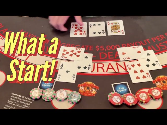 Double Deck Blackjack With OldSchool And $1000 Buy In… What A Way To Start Table Play!