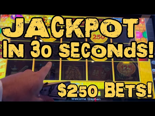 JACKPOT IN 30 SECONDS!!! $250 BETS!
