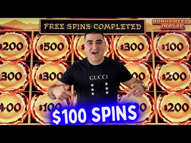 $100 Spins & 3 HANDPAY JACKPOTS On Dragon Link Slot Machine ?