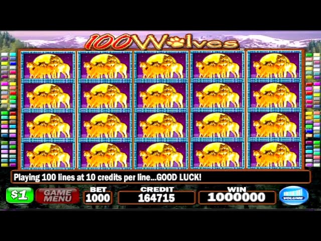 JACKPOT HANDPAY$1000 BETS100 WOLVES HIGH LIMIT SLOT MACHINE BUENO DINERO MUSEUM SLOTS IGT