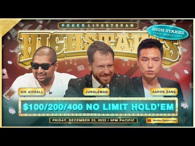 SUPER HIGH STAKES $500/1,000 w/ Jungleman, Nik Airball, Aaron & J.R. – Commentary by David Tuchman