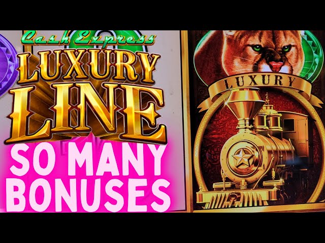 So Many BONUSES On Luxury Line Slot Machine