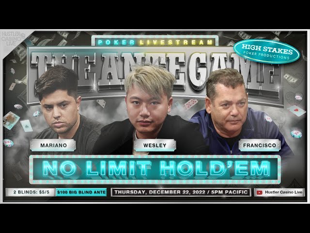 Wesley, Mariano & Francisco Play $5/5/100 Ante Game – Commentary by Charlie Wilmoth