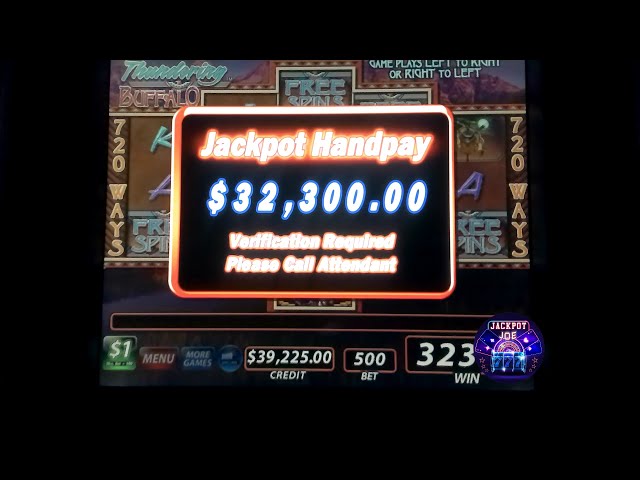 “BIG WIN! Thundering Buffalo $32,000 Jackpot!”