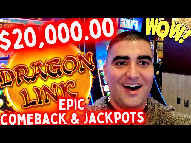 EPIC COMEBACK & JACKPOTS On High Limit Dragon Cash – OMG $20,000 LIVE SLOT PLAY