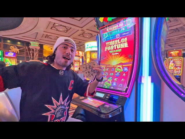 I Played A WHEEL OF FORTUNE Slot At Caesars Palace Las Vegas!