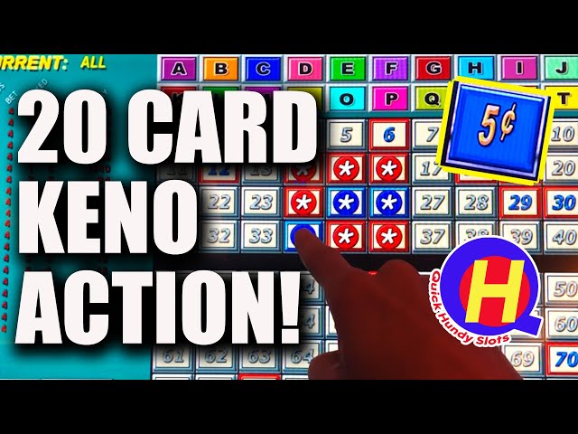 Multicard KENO Action from Las Vegas! #KENONATION