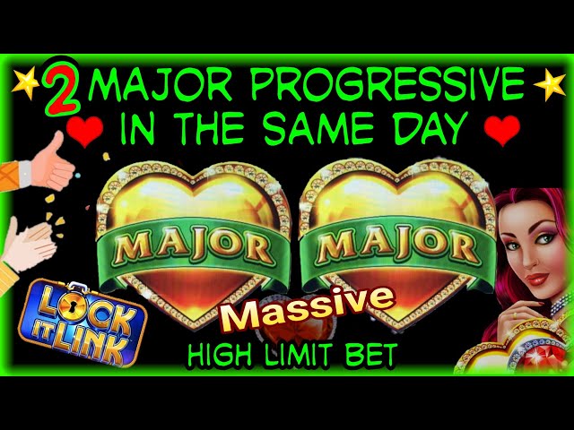 Omg!! 2 Major Progressives Massive in The Same Day! Lock It Link – High Bet!