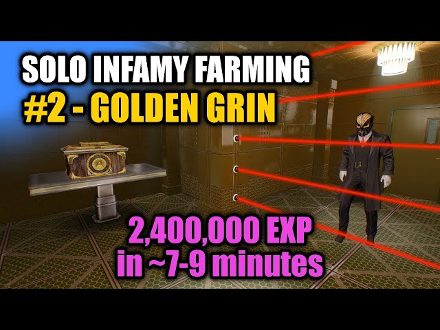 Solo Infamy Farming – Best Heists #2 – Golden Grin Casino | PAYDAY2 Solo XP Guide