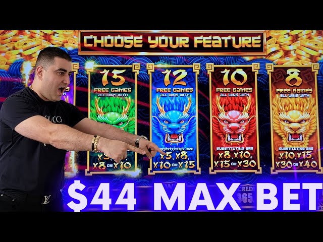 $44 Max Bet Bonus On BRAND NEW 5 Dragons Ultra Slot Machine | SE-2 | EP-13