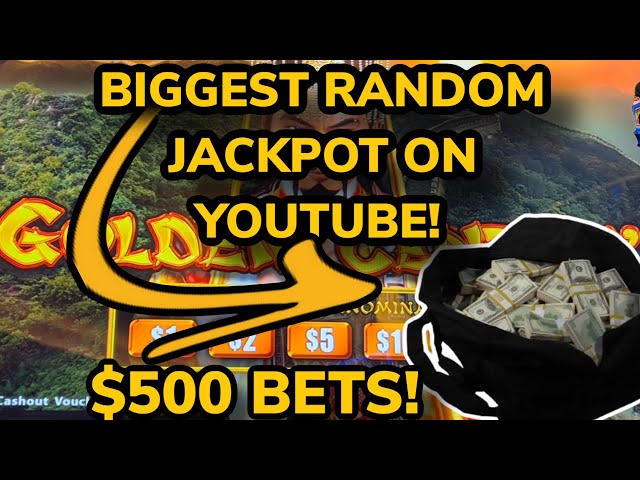 $500 BETS BIGGEST RANDOM JACKPOT ON YOUTUBE!