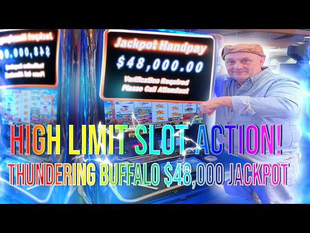 HIGH LIMIT SLOT ACTION! Thundering Buffalo $48,000 Jackpot