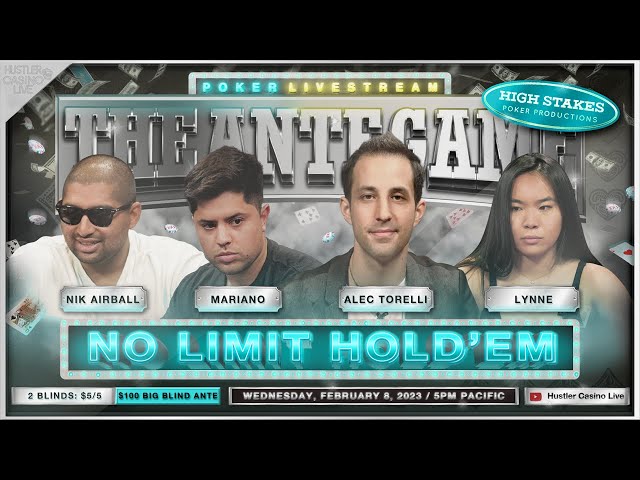 Mariano, Alec Torelli, Lynne & Nik Airball Play $5/5/100 Ante Game – Commentary by David Tuchman