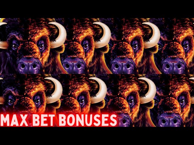Max Bet BONUSES On Buffalo Slot Machine