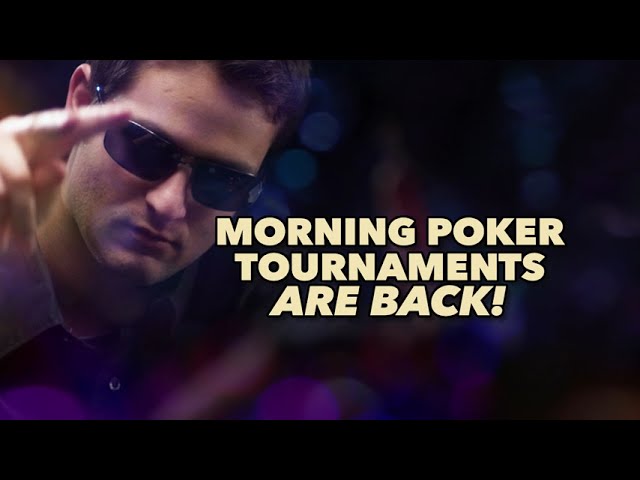 Morning Poker Tournaments are back at Bay 101 Casino!