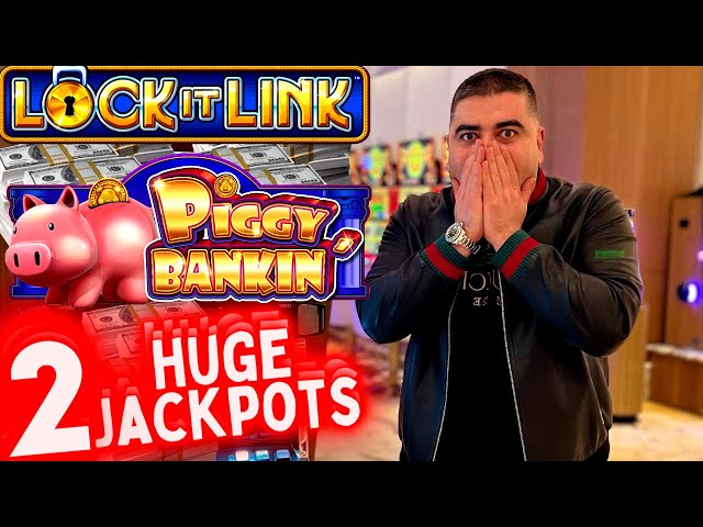 My BIGGEST JACKPOT On PIGGY BANKIN Super Lock Slot Machine