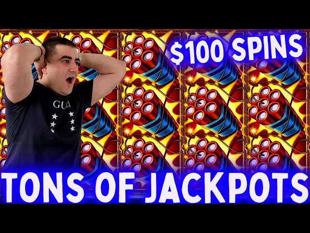 OMG TONS OF JACKPOTS On High Limit Lock It Link Slot Machine – $100 SPINS