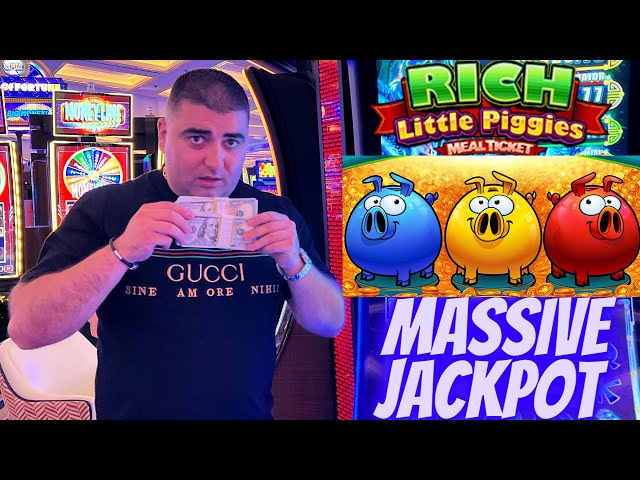 Super POWERFUL JACKPOT On Rich Little Piggies Slot Machine + More JACKPOTS