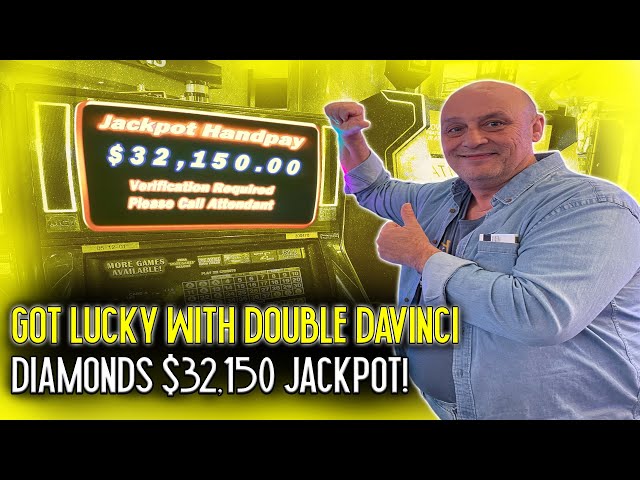 Got Lucky with Double Davinci Diamonds $32,150 Jackpot!