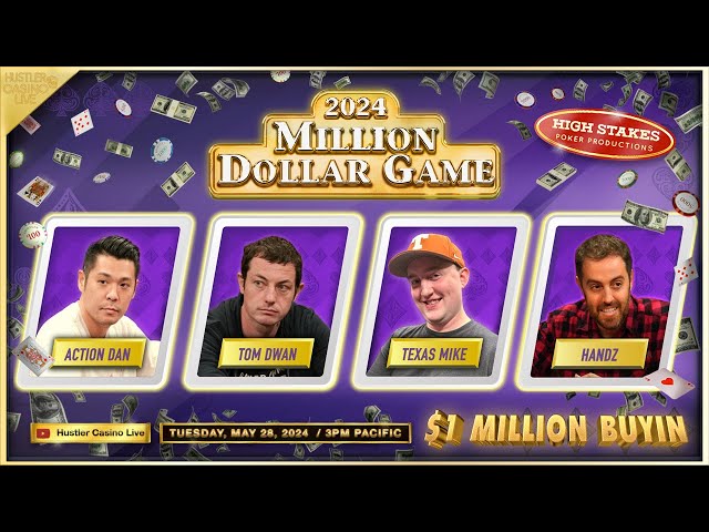 $1 MILLION BUYIN! Tom Dwan, Texas Mike, Action Dan, Peter & Handz! $500/1,000 — MILLION DOLLAR GAME