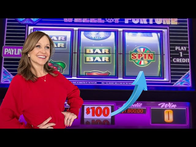 $100 Bets on Wheel Of Fortune In The High Limit Room in Las Vegas!