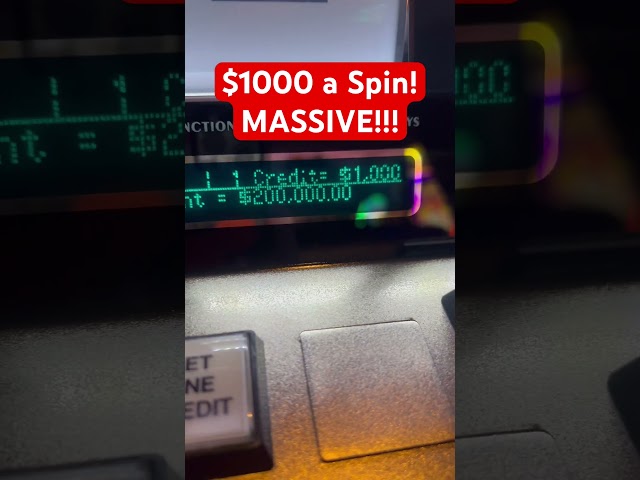 $1000 a SPIN BET! Congrats to This Lucky Slot Player!