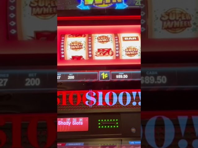 How to win $ 100 on Quick Hits Super Wheel @shadyslots #casino