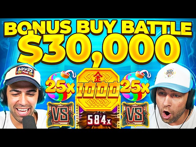 I did a $30,000 BONUS BUY BATTLE vs @mascoobss & we got some CRAZY WINS!! (Bonus Buys)