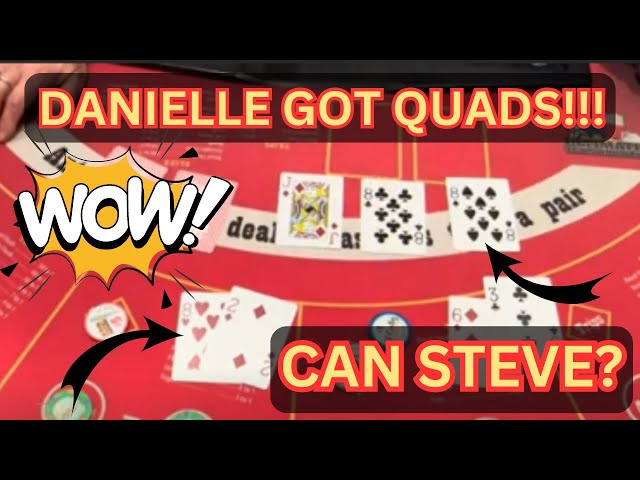 ULTIMATE TEXAS HOLD ‘EM in LAS VEGAS! DANIELLE GOT QUADS! Happy Fathers Day!