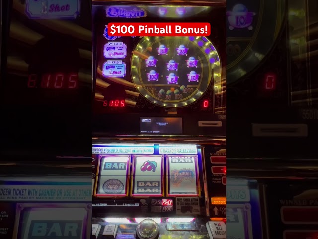 $100 Pinball Bonus! #slots #slot #staceyshighlimitslots