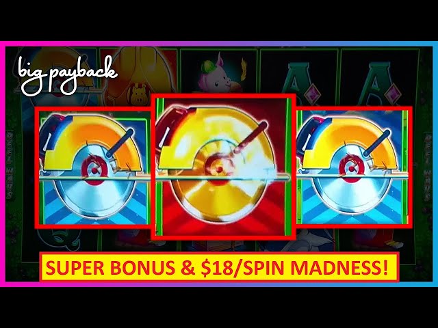 $18/Spin MADNESS on Huff N’ Even More Puff Slots! And GOLDEN BUZZ SAW BONUS!!