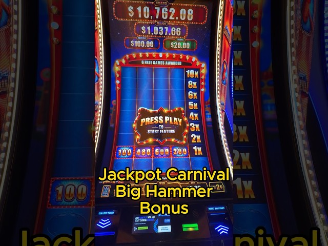 Big Hammer Jackpot Carnival. #lasvegas #casino #vegas #jackpot #shorts