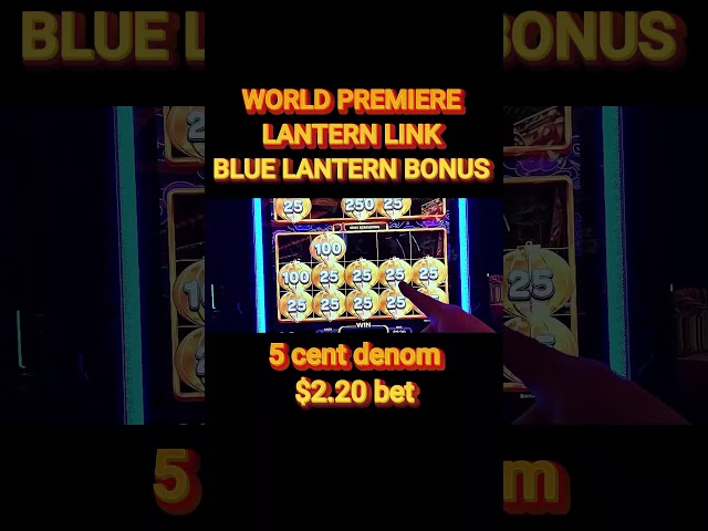 Blue Lantern Bonus! World Premiere LANTERN LINK (AGS)!!! @PeppermillResortSpaCasino #slot #casino