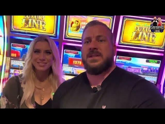 COUPLE GETS JACKPOT ON EVERY LUXURY LINE SLOT MACHINE!