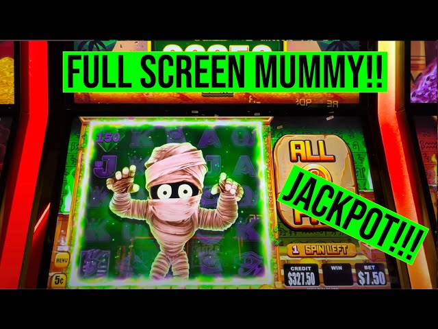 FULL SCREEN MUMMY! MO MUMMY SLOT JACKPOT!