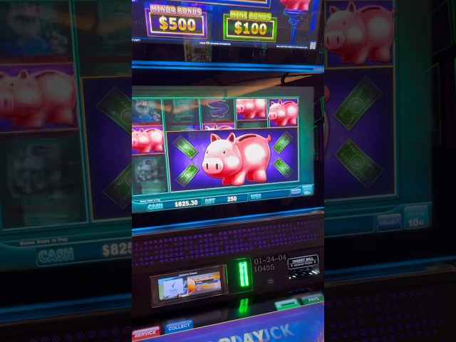 HUGE Piggy Bankin SLOT HIT! JACKPOT! #slot #casino #jackpot #gamble #slot #bonus #slotmachine