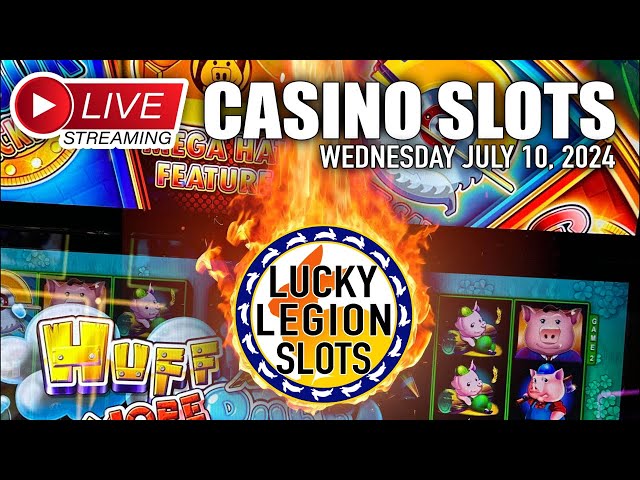 LUCKY LEGION SLOTS is live! CASINO SLOTS stream Ultimate Fire Link, Dancing Drums, Huff n Puff, MORE