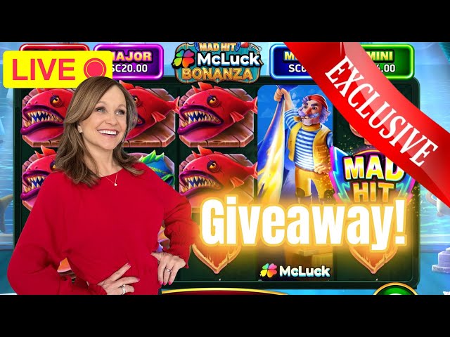 Live! McLuck Social Casino Give-Away Time and NEW Exclusive Slot Play!