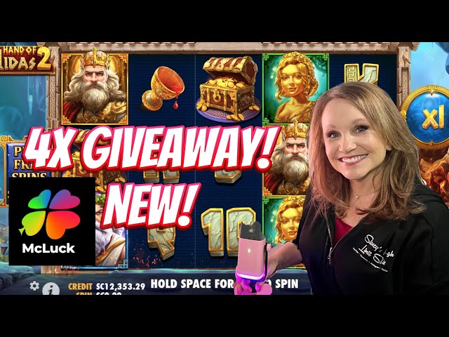Live Slot Play and 4 NEW Giveaways! McLuck.com Social Casino