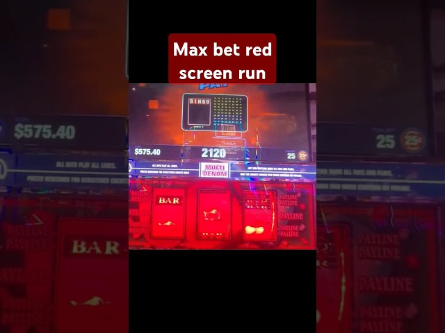 MAX BET Red Screen Run at Winstar! #redscreen #winstar #shorts