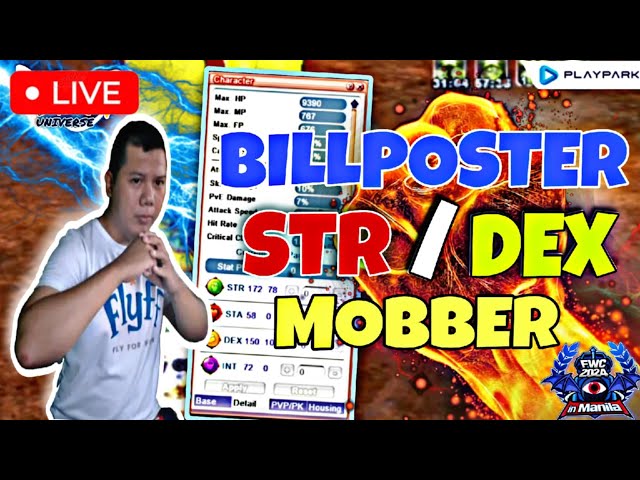 STR/DEX BILLPOSTER MOBBER IN FLYFF UNIVERSE #FWC2024