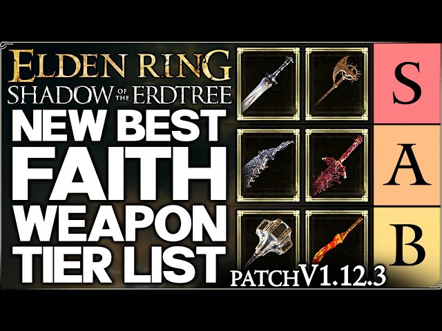 Shadow of the Erdtree – New Best HIGHEST DAMAGE Faith Weapon Tier List – Build Guide – Elden Ring!