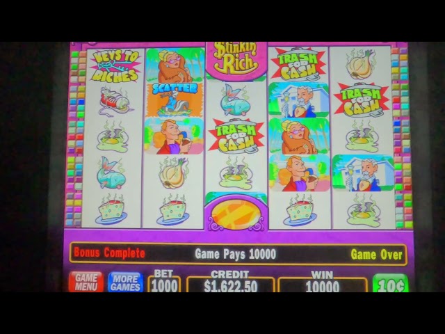 Stinkin’ Rich – $100 Bets – Trash Can BONUS