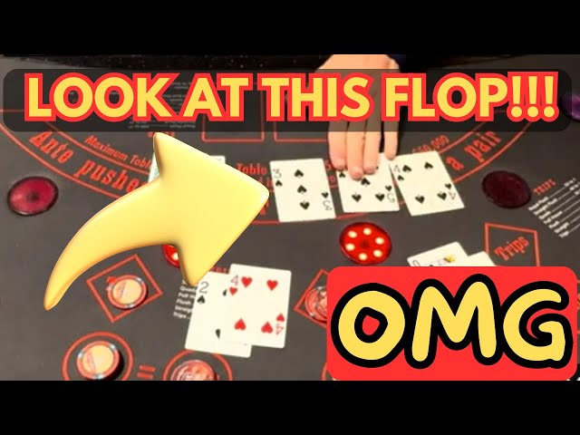 ULTIMATE TEXAS HOLD ‘EM in LAS VEGAS! LOOK AT THIS FLOP! OMG!!