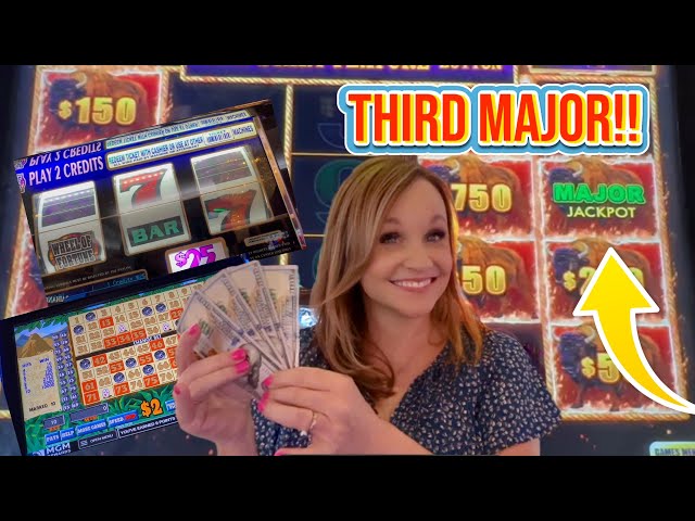 Unbelievable! Our THIRD MAJOR Slot Jackpot on Our Trip!